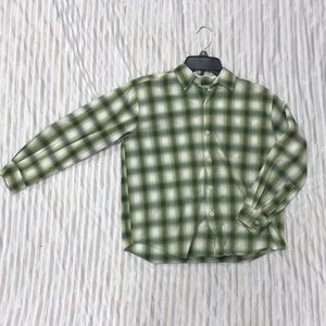 Boys blue edge button up shirt